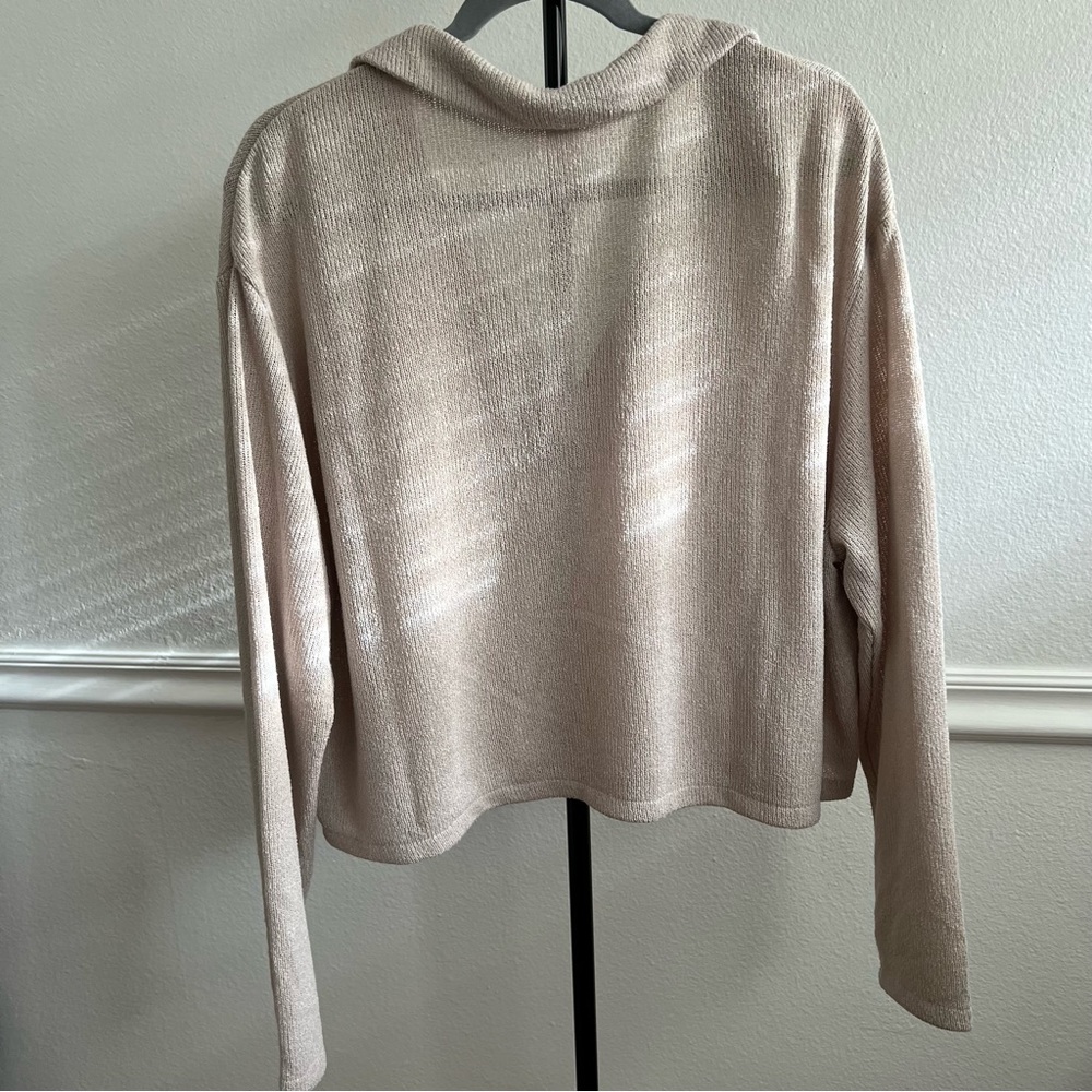 Lightweight Slightly Oversized Cropped Collared S… - image 4